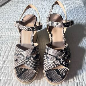 Banana Republic Faux Snakeskin Sandal